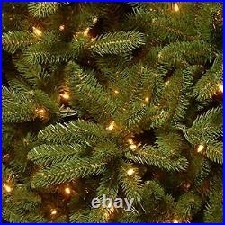 $580 National Tree 7.5 Foot Feel-Real Grande Fir Hinged Tree 750 Clear Lights