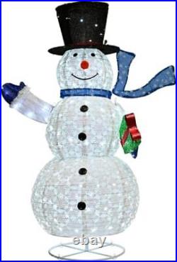 5FT Lighted Christmas Snowman Decorations LED Light for Outdoor Indoor Home O