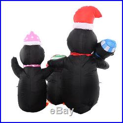 5Ft Airblown Inflatable Christmas Penguin Family Decor Lighted Lawn Yard Outdoor