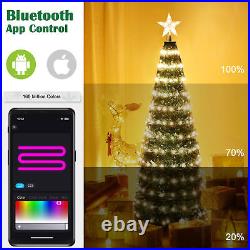 5Ft Christmas Tree Decoration Light with 205 LED Bluetooth APP Remote Control