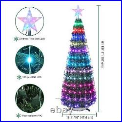 5Ft Christmas Tree Decoration Light with 205 LED Bluetooth APP Remote Control
