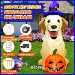 Labrador Inflatables 5Ft Halloween Inflatables Decorations Outdoor Vivid Lab Dog with Build ...