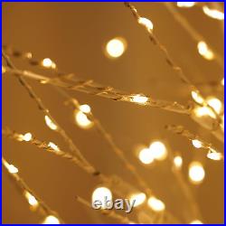 5Ft Lighted Birch Tree 814LED White Christmas Tree for Christmas Decorations