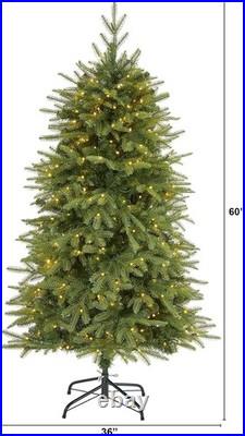 5Ft. Vancouver Fir Natural Look Artificial Christmas Tree with 350 Clear LED Lig 5Ft. Vancouver Fir Natural Look Artificial Christmas Tree with 350 Clear LED Lig