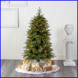 5Ft. Vancouver Fir Natural Look Artificial Christmas Tree with 350 Clear LED Lig