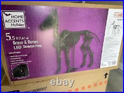 5.5 Ft. LED Skeleton Pony Home Depot Home Accents Holiday SHIPS NOW
