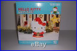 5.5' Gemmy Airblown Inflatable Hello Kitty Santa Christmas Yard Decoration NEW