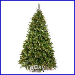 5.5' x 43 Cashmere Artificial Pine Christmas Tree with Multi-Color LED Lights