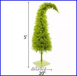 5 FOOT LED Bright Green THE GRINCH Whimsical Tree BRAND NEW IN BOX IN STOCK 2024