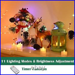 5 FT Artificial Christmas Tree & 20 LED Pine Cone String Lights Kit ...
