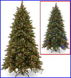 5' Frosted Berry Memory Hinged Christmas Tree with Dual Color LED Lights