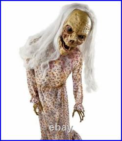 5 Ft Groaning Twitching Zombie Motion Activated Animatronic Halloween Decoration