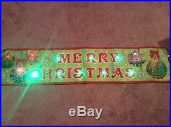 5-Ft. LED Holiday Banner Yard Christmas Seasonal Holiday Home Décor New