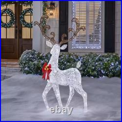 5 Ft. Twinkling LED Standing Deer Holiday Yard Decoration Christmas