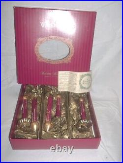 5 Red WATERFORD Holiday Heirlooms Clip On Holiday Candles Limited Edition in Box