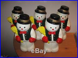 5 Vintage Snowman Pathway PATH String Lights COVERS ONLY Christmas Outdoor DECOR
