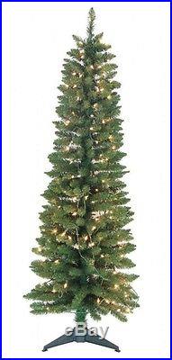 5-foot Pre-Lit Green Pencil Tree Xmas Holiday Party Home Decoration Winter New