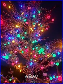 5-ft Brown Winterberry Branch Christmas Tree Multicolor 200 Constant ON LED Ligh