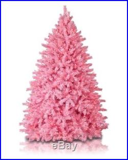 5 ft PINK Christmas Tree Pre-Lit CLEAR Lights w STAND Kylie Jenner