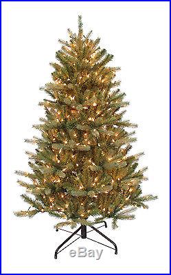 5'x40 Balsam Fir Artificial Holiday & Christmas Tree with500 Clear Lights