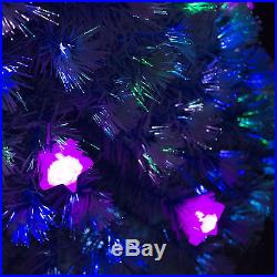 5ft Fiber Optic Star Lights Tree Pre-lit Christmas Tree LED Colorful