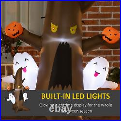 5ft Halloween Inflatable Dead Tree WithPumpkins & Built-in LED For Lawn Patio