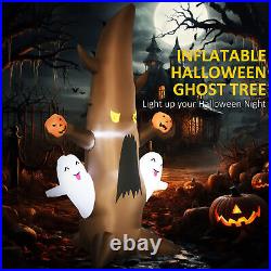 5ft Halloween Inflatable Dead Tree WithPumpkins & Built-in LED For Lawn Patio