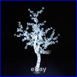5ft Height LED Christmas New year decor Light Crystal Cherry Blossom Tree White