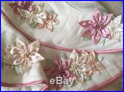 5ft Ombré Pink Dress Form Pre Lit Xmas Tree Complete W Vintage Pink Ornaments