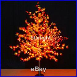 5ft Outdoor LED Maple Tree Christmas Night Light Party Home Light Red+Yellow