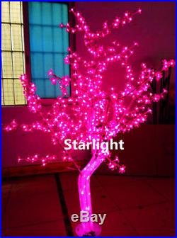 5ft Pink LED Crystal Tree Light Home Wedding Holiday Christmas Decor 558pcs LEDs