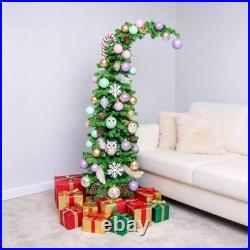 5ft Prelit Green Grinch Christmas Tree Decorations-150 Dual-Color LED Lights