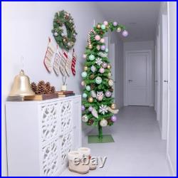 5ft Prelit Green Grinch Christmas Tree Decorations-150 Dual-Color LED Lights