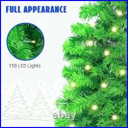 5ft Prelit Green Grinch Christmas Tree Decorations-150 Dual-Color LED Lights