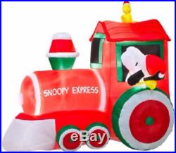 5ft SNOOPY Express Train with Woodstock Christmas Airblown Inflatable