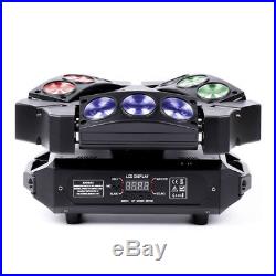 60W Moving Head Light Spider Beam Light DJ DMX512 Auto Rotating Sound Control