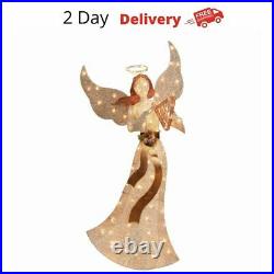 60 In Christmas Light Up Glitter Angel Outdoor Holiday Décor Xmas Decoration New