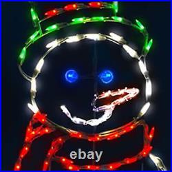 60 In Pro-Line LED Animation Juggling Snowman Christmas Decoration (Used)