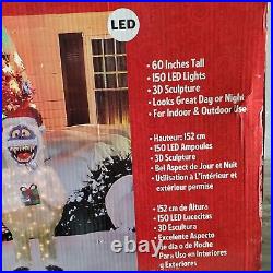 60 Inch Pre-Lit LED Rudolph the Red-Nosed Reindeer Bumble Yard Art Christmas