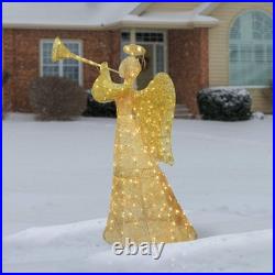 60 in. Champagne Angel Decoration with LED Lights, Plug-In 60 in. Champagne Angel Decoration with LED Lights, Plug-In