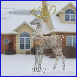 60 in. Reindeer Decoration with Clear Lights, Plug-In