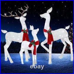 61 Christmas Deer Decoration for Outdoor, Christmas Deer Decoration with Whi