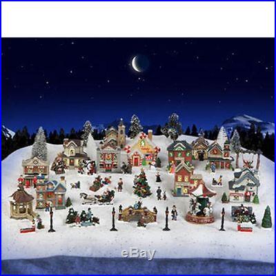 61pc Cobblestone Corners Christmas Village 2014 Box Set