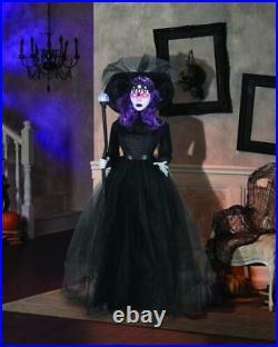 65 Animated Black Countess Sound Motion Activated Indoor Fun Halloween Decor