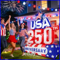 6FT 250th Anniversary 4th of July Inflatables Outdoor Decorations Patriotic Blow