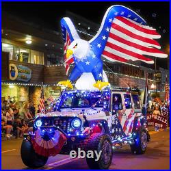 6FT 4Th of July Inflatable Eagle, Independence Day Blow up on the Car Built-In L