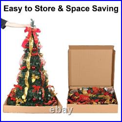 6FT Christmas Tree with 200 LED Lights Quick Pop-up Christmas Tree with Remote