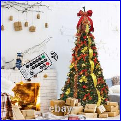 6FT Christmas Tree with 200 LED Lights Quick Pop-up Christmas Tree with Remote