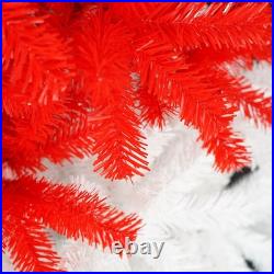 6FT Christmas Tree with LED Light & 1050 Tips Santa's Hat Shape Xmas Tree Red