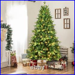 6FT Flocked Christmas Tree PE PVC Realistic Holiday Decoration Home Decor
